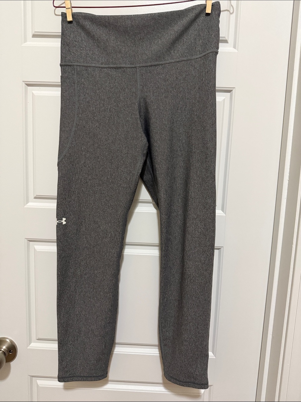 Under Armour Charcoal Gray High-Rise Workout Leggings